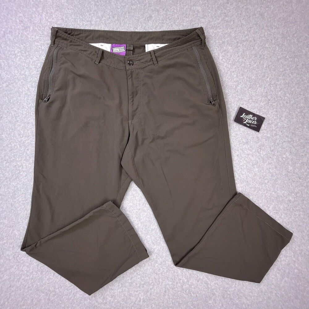 Clothing Arts P‎ Cubed Pick Pocket Proof Nylon Cargo Pants Mens Sz 36 x 30 Brown